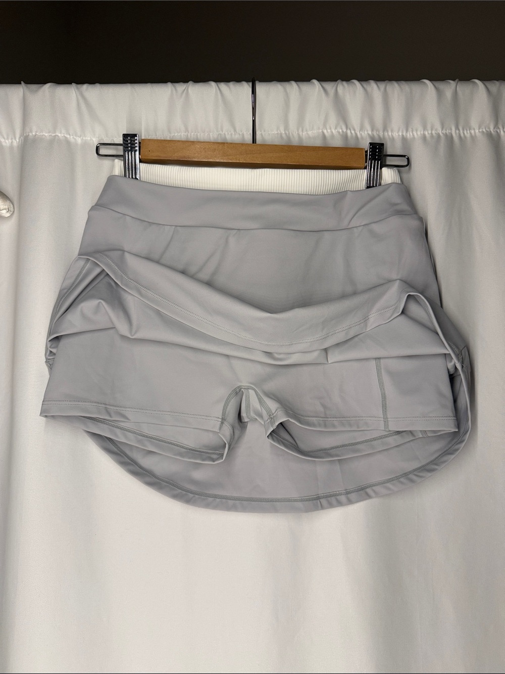 Gray Tank Crop Top and Skort Set - Picture 4 of 4
